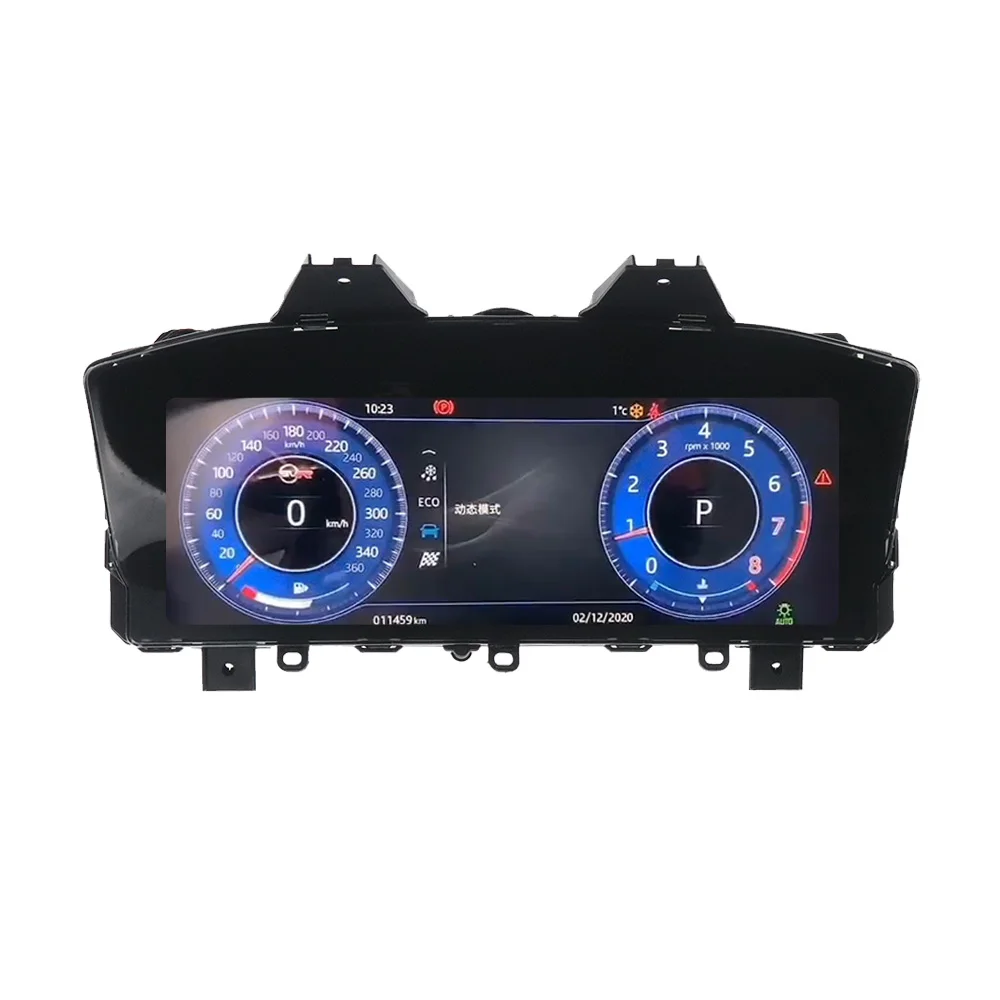

12.3'' LCD Dashboard for Jaguar XF LCD Instrument Cluster Plug and Play LCD Odometer Virtual Digital Cluster Cockpit