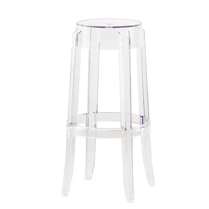 

Bar Chairs Kitchen Furniture Crystal High Stool Fashion Round Bar Stools Modern Plastic Bar Chair B