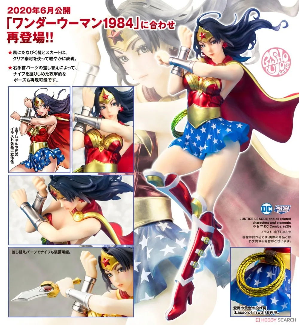 100% Original in Stock Kotobukiya Bishoujo Statue Wonder Woman 2nd Edition Anime Figure Action Figure Collection Series view 2