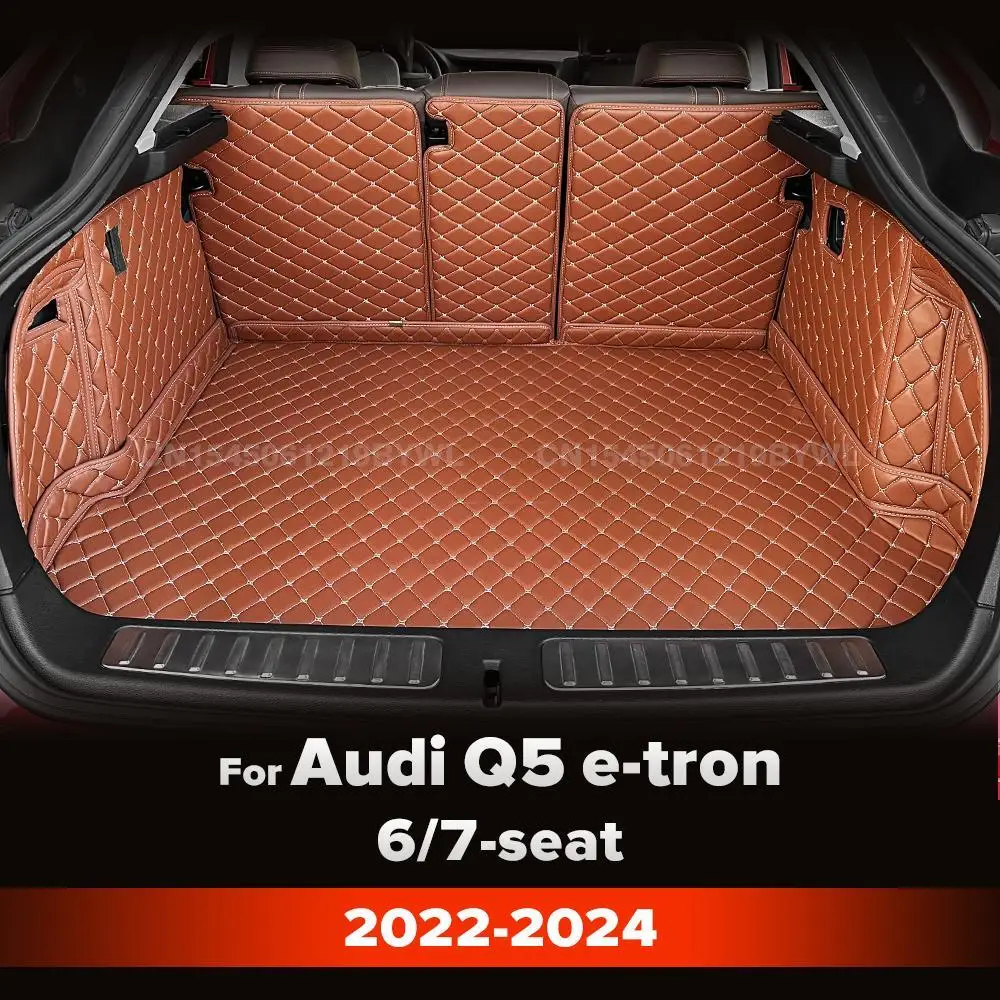 

Для Audi Q5 e-tron 6/7-seat 2022-2024 автоматический коврик для багажника с полным покрытием, автомобильный багажник, аксессуары для интерьера