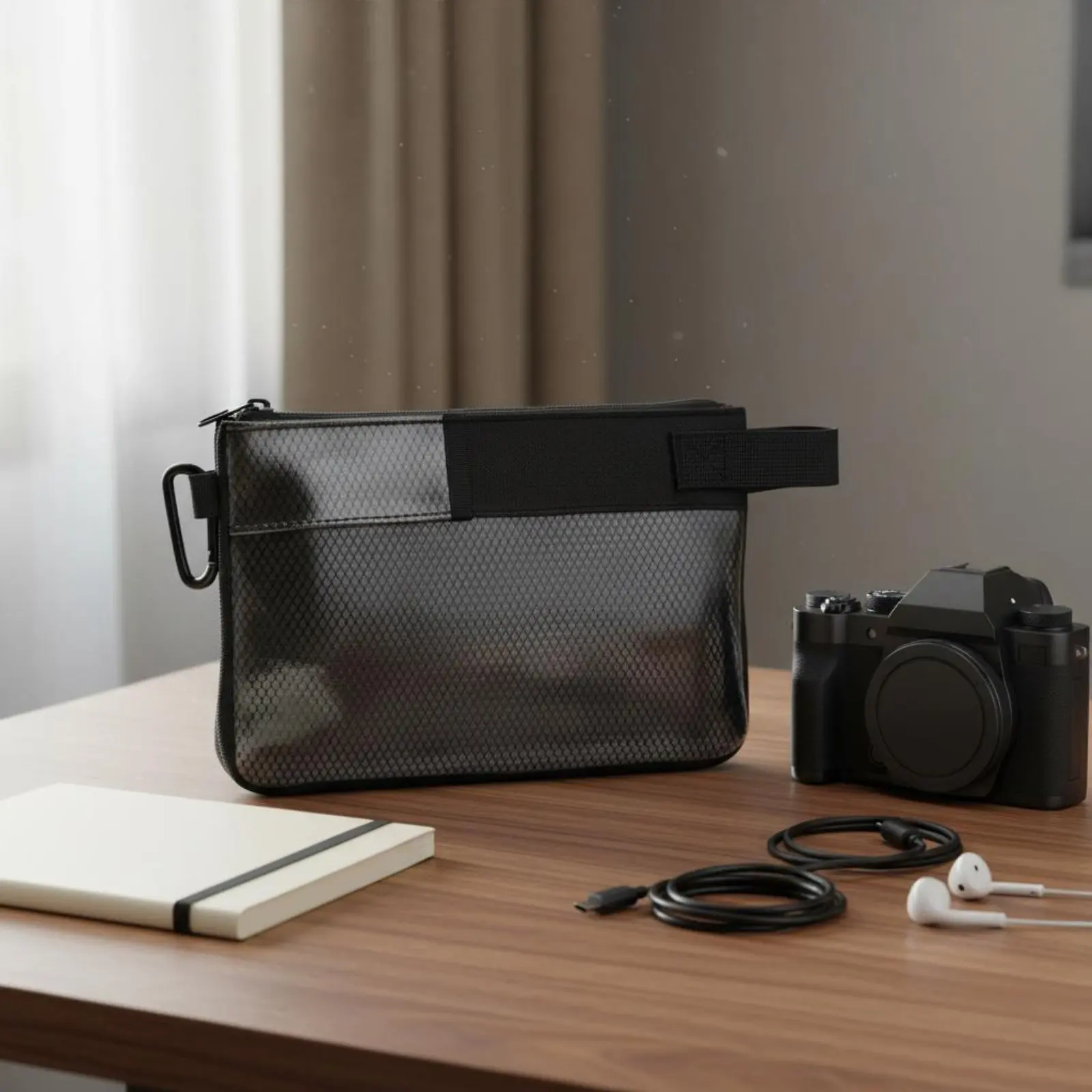 

Travel Cord Organizer Pouch Portable Design Electronics Organizer Bag Travel Cord Bag Lightweight Small Electronic Case Clear