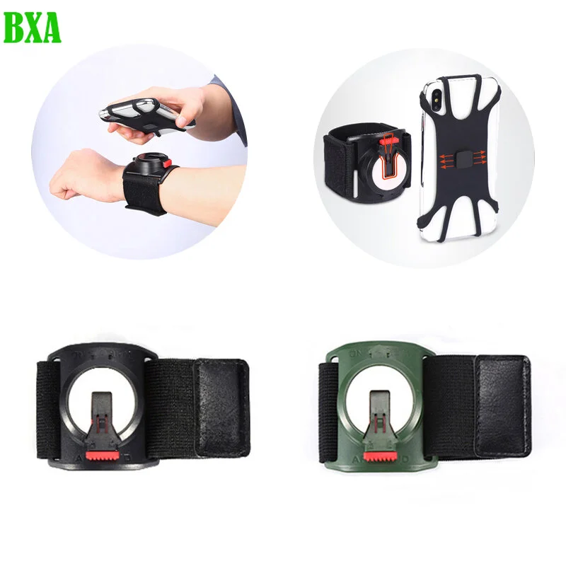 

2-in-1 Running Armband Wristband 360° adjustable Riding Mountaineering Navigation Phone Holder Sports Armbands Wrist Strap