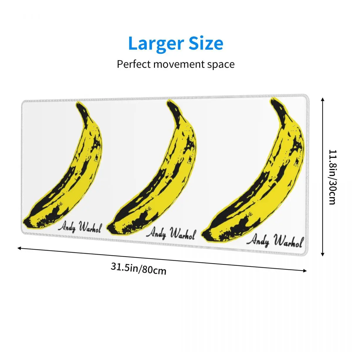Andy Warhol Sunset Cat Cattle Banana Large Mouse Pad Computer Keyboard Mouse Mat Gamer PC Laptop Desk Mat Table Mats
