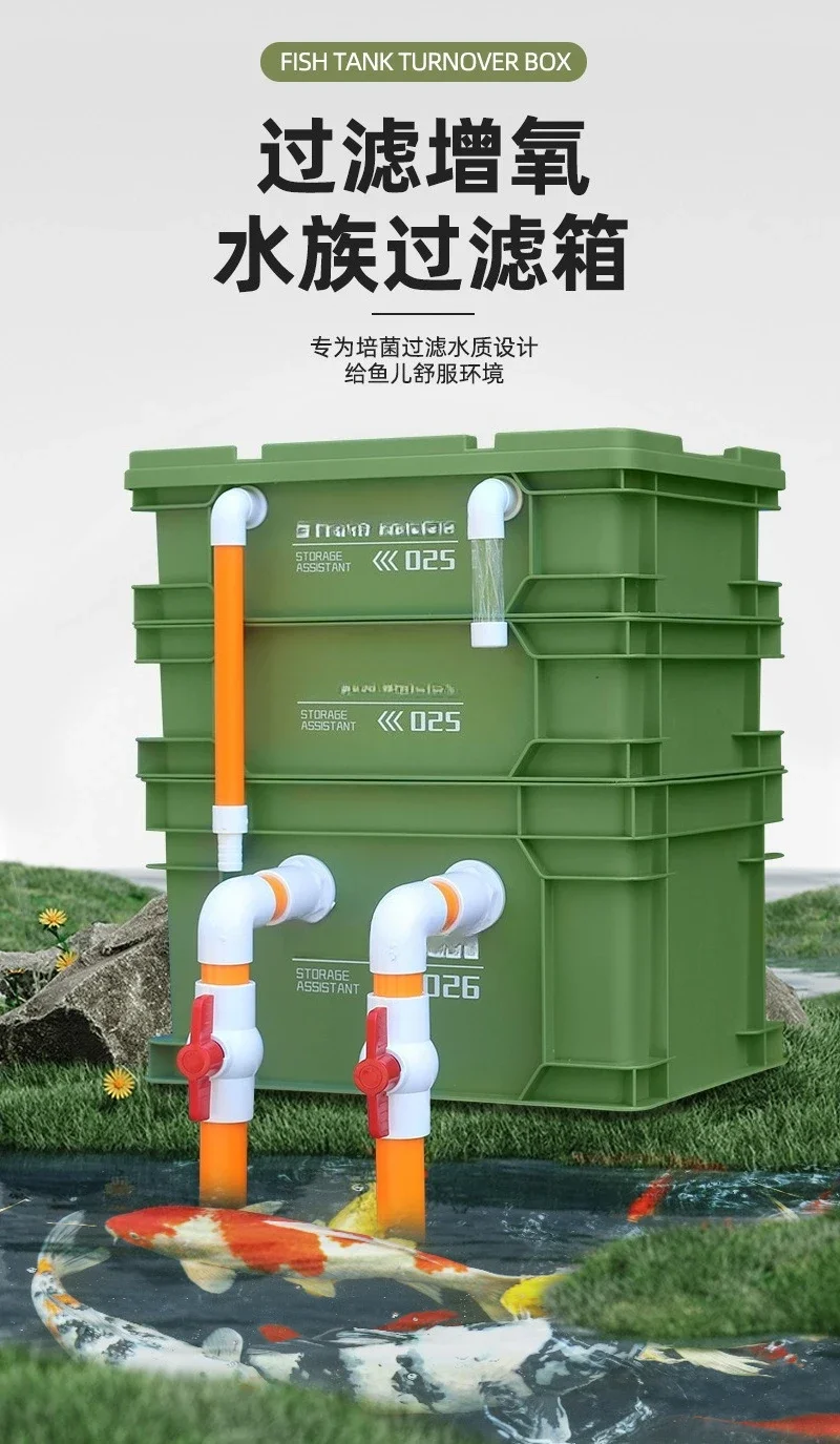 Aquarium fish tank fish pond filter, turnover box fish pond water circulation system drip external filter box