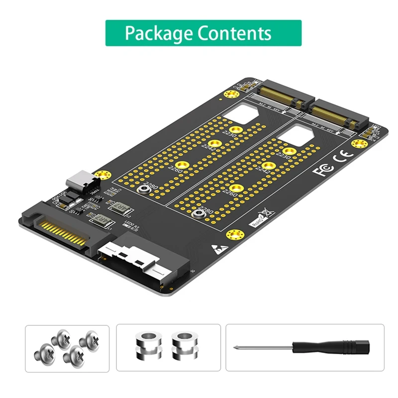 Dual 2X M.2 NVME SSD To SFF-8654 8X Adapter (Pcie Bifurcation Motherboard Is Required)