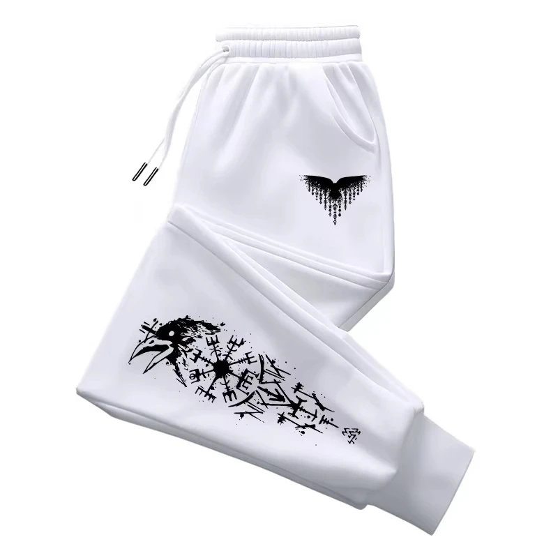 

Ancient Viking Raven Printed Sweatpants for Men High Grade Male Home Outdoor Casual Sports Jogger Pants Urban Fashion Trousers