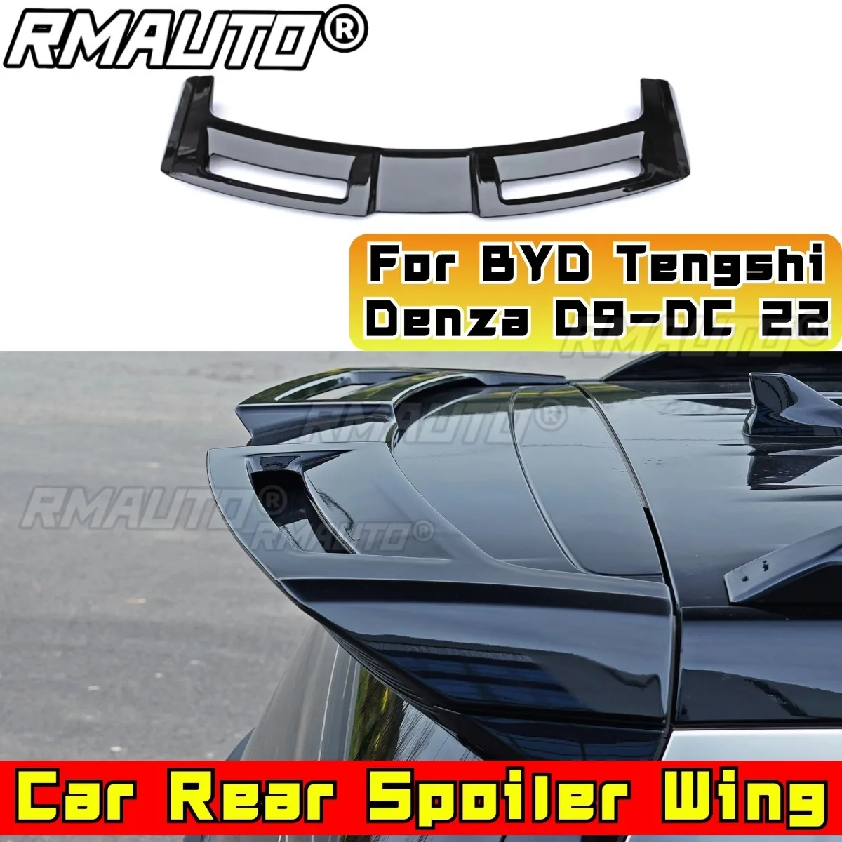 

Car Rear Trunk Spoiler Wing Body Kit for BYD Tengshi Denza D9-DC 2022 Rear Trunk Spoiler Wing Car Accessories