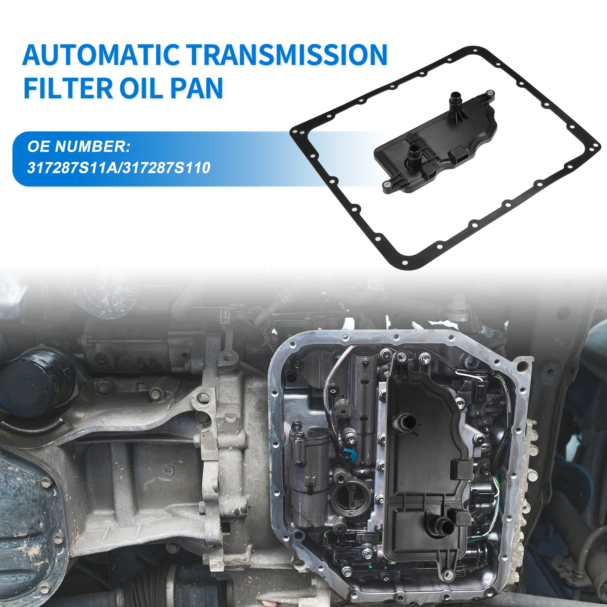 UXCELL Transmission Filter Oil Pan Gasket Kit for Nissan Pathfinder LE, S, SE, SE Off-Road 4.0L V6 No.317287S11A