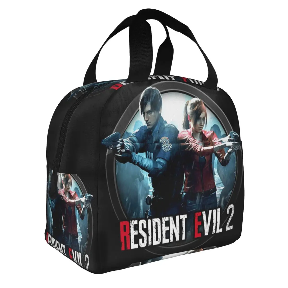 Leon Kennedy Horror Tv Movies Insulated Lunch Bag for Women Waterproof Cooler Thermal Lunch Box Office Picnic Travel