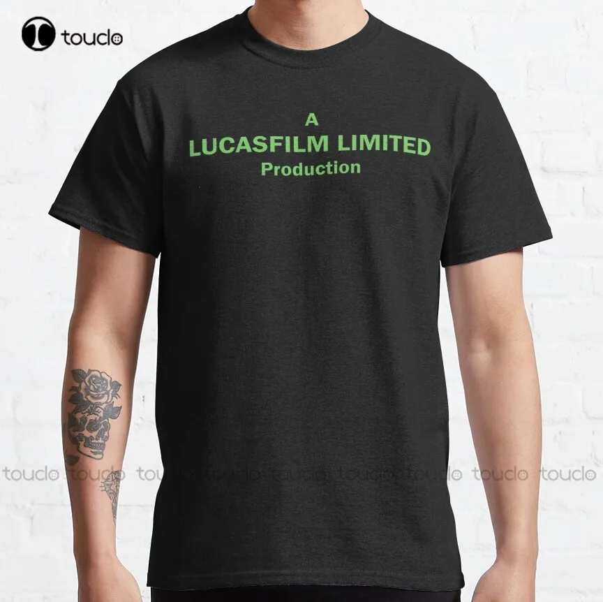 

Vintage Lucasfilm Logo Classic T-Shirt Girls T Shirts Custom Aldult Teen Unisex Digital Printing Tee Shirt Xs-5Xl Classic