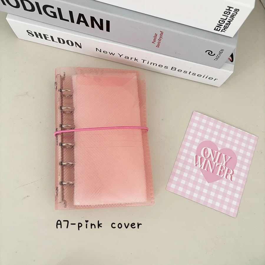 M5/A7 Loose Leaf Journal Notebook Cover, dreifache tragbare Hülle, DIY Nachfüllpapiere/Taschen, Junk Handbook Aufbewahrungsorganisator – Detail 6