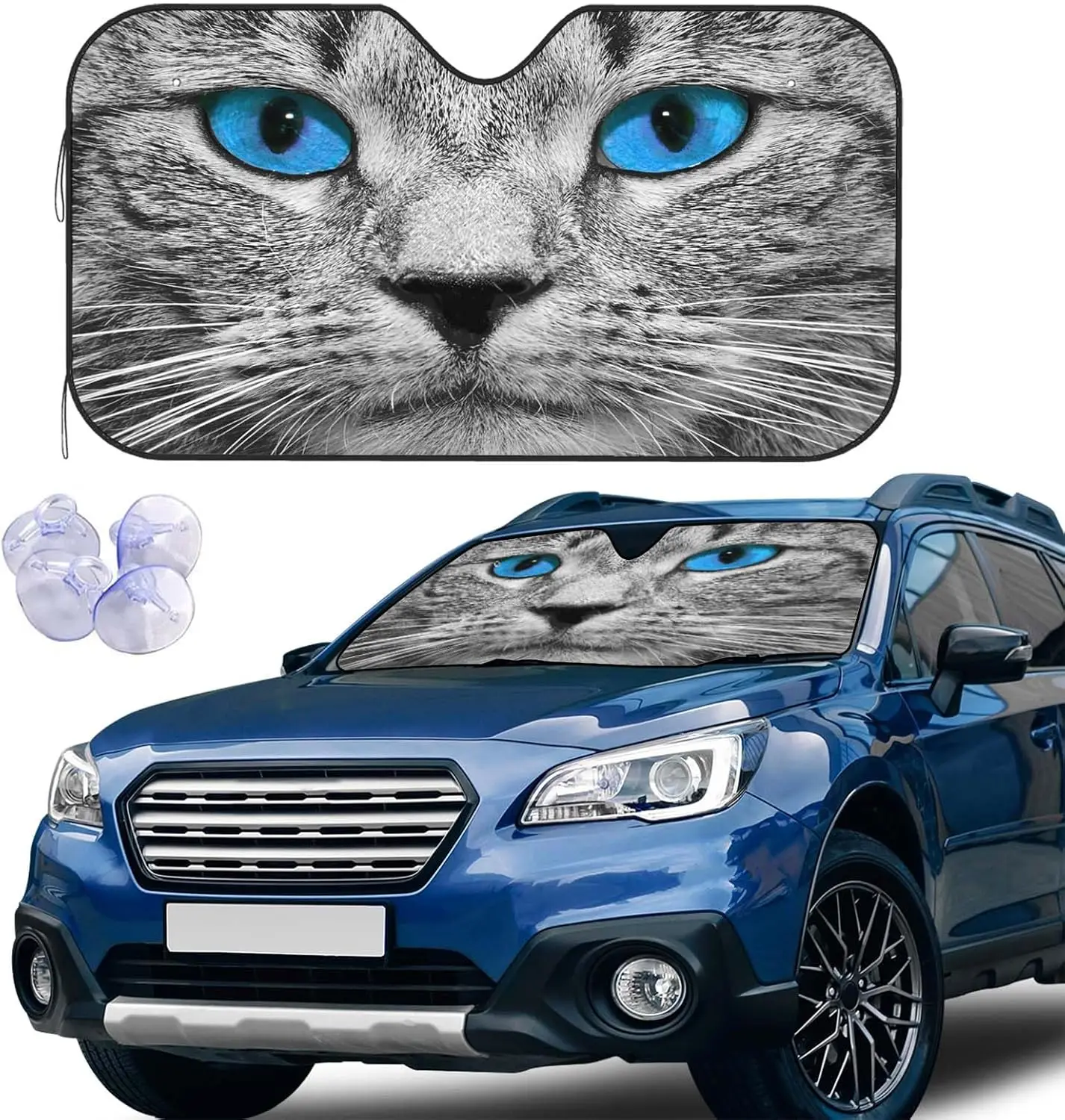 

Cat Blue Eyes Windshield Sun Sha Sunsha For Car Windshield Front Window Sun Visor Shas For Car Truck SUV Auto Accessories