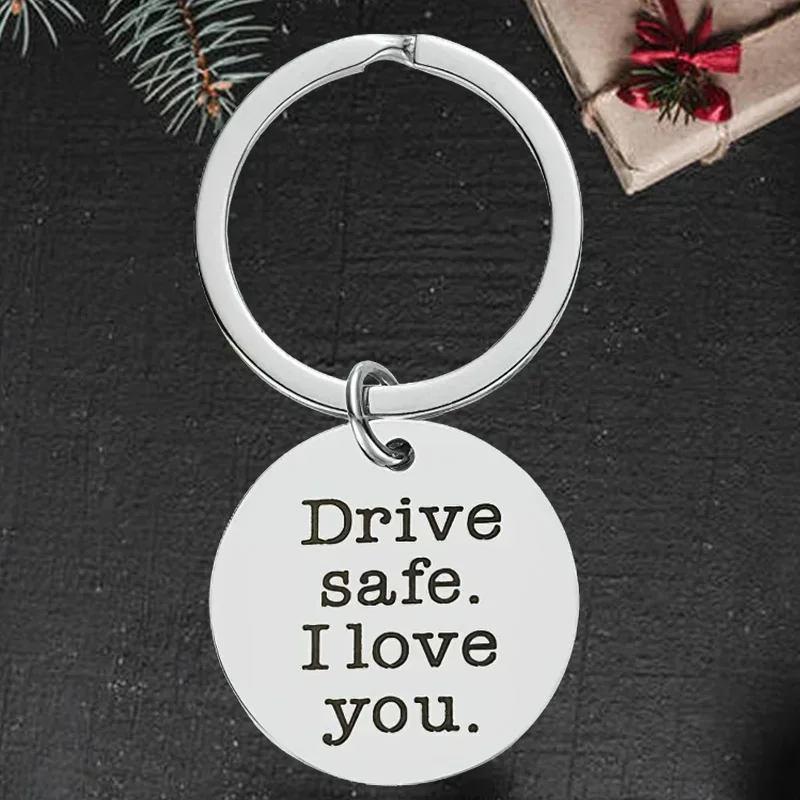 Cute Drive Safe L Love You Keychain Pendant Truck Driver Gift  Sweet 16 Gift New Driver Gift Key Chain Keyring Going Away Gifts