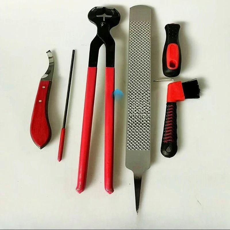 Hoof trimming nail palm tool set, horseshoe knife, hoof trimming tool, horseshoe file, hoof clipper, nail clipper