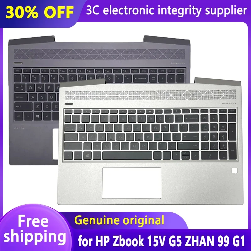 

New Original US Keyboard for HP Zbook 15V G5 ZHAN99 G1 TPN-C134 Laptop Palmrest Upper Cover Top Case Backlit keyboard L25084-001