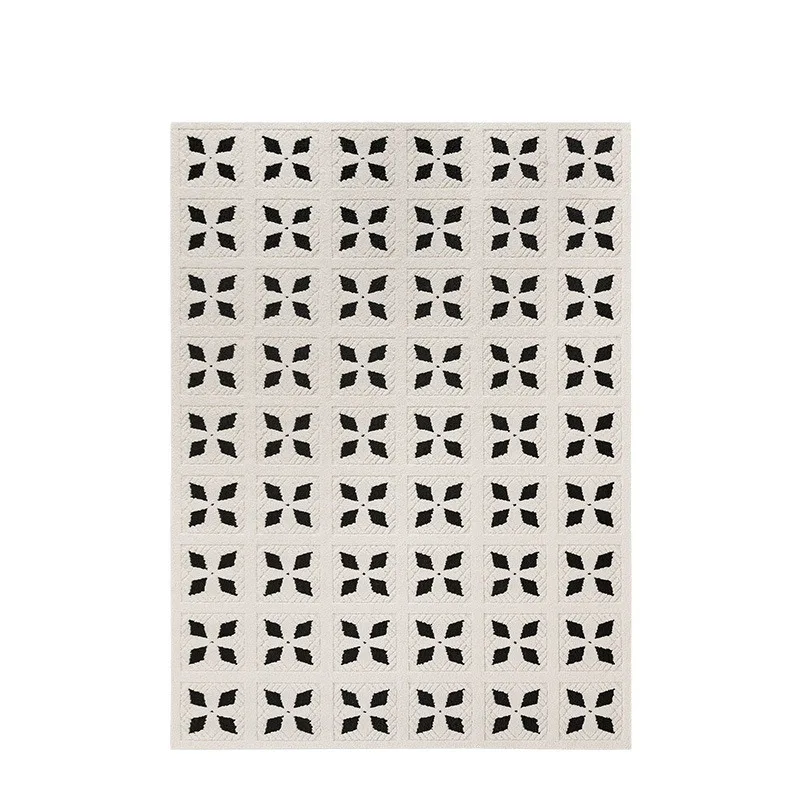 

High-end light luxury living room carpet waterproof and anti-fouling free care sofa blanket bedroom study coffee table blanket a