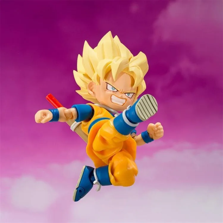 Spot SaleIn Stock Original BANDAI S.H.Figuarts SHF Super Saiyan Son Goku(MINI) Daima Action Figure Model Toysin Stock view 4