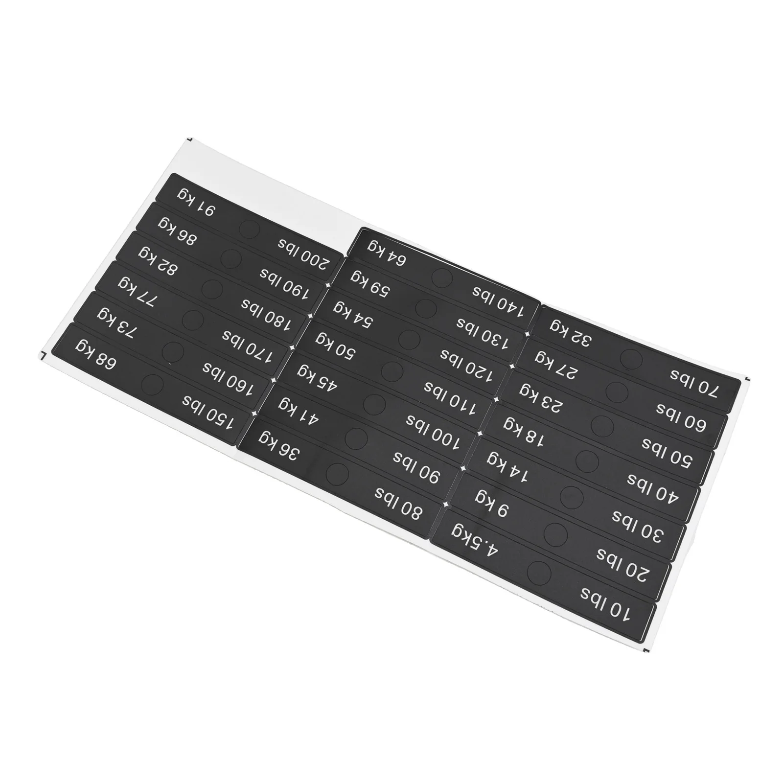 

Weight Identification Stickers Weight Stack Labels Easy To Clean Labels Friction Resistant Stickers Gym Accessories 20g