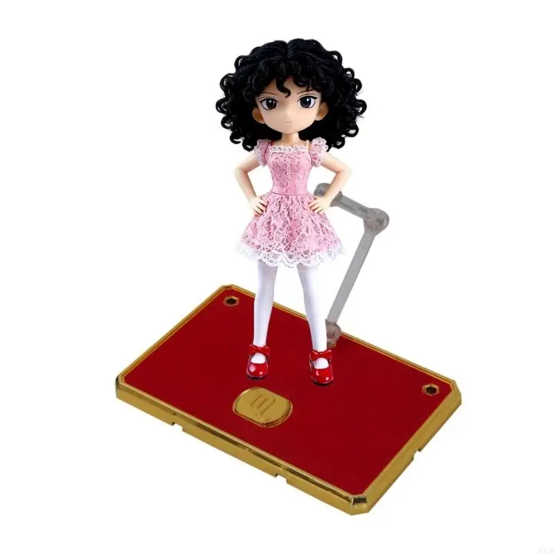 Multifunction Doll Stand with Strong Plastic Build Strong Support Base Thin Collectible Rack for Miniatures & Large Figures A2UB