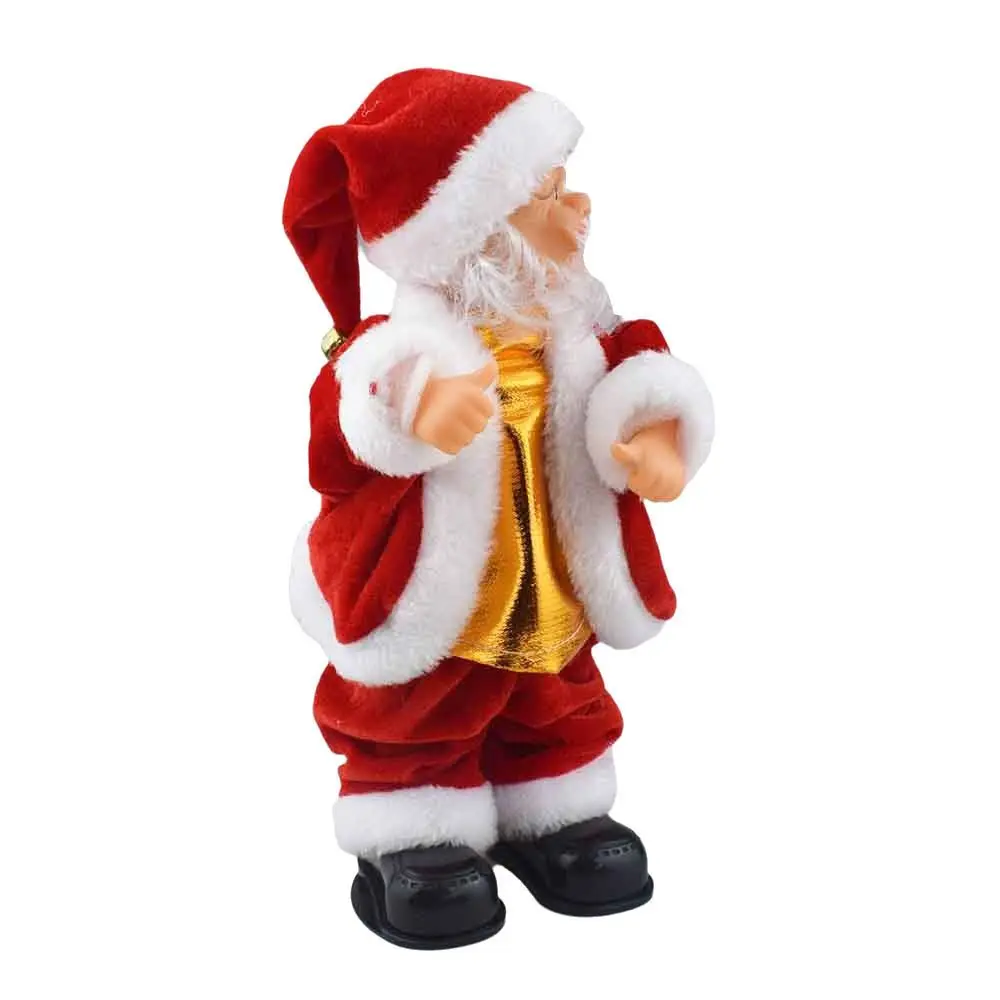 

Funny Standing Santa Claus Decorations Electric with Music Santa Claus Twerking Figurine Xmas Tree Ornament New Year's Supplies