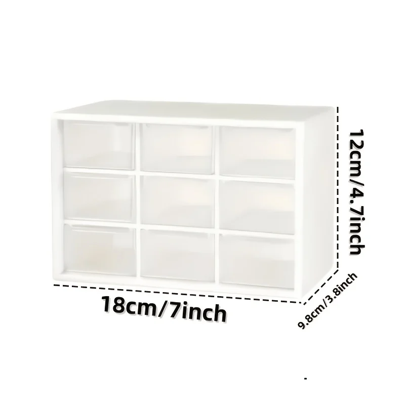 Mehrzweck-Schreibtisch-Schubladenorganizer Staubdichte Aufbewahrungsbox, Tragbarer Schmuck- und Kosmetikbehälter, Aufbewahrungskoffer für Zuhause und Büro – Detail 3
