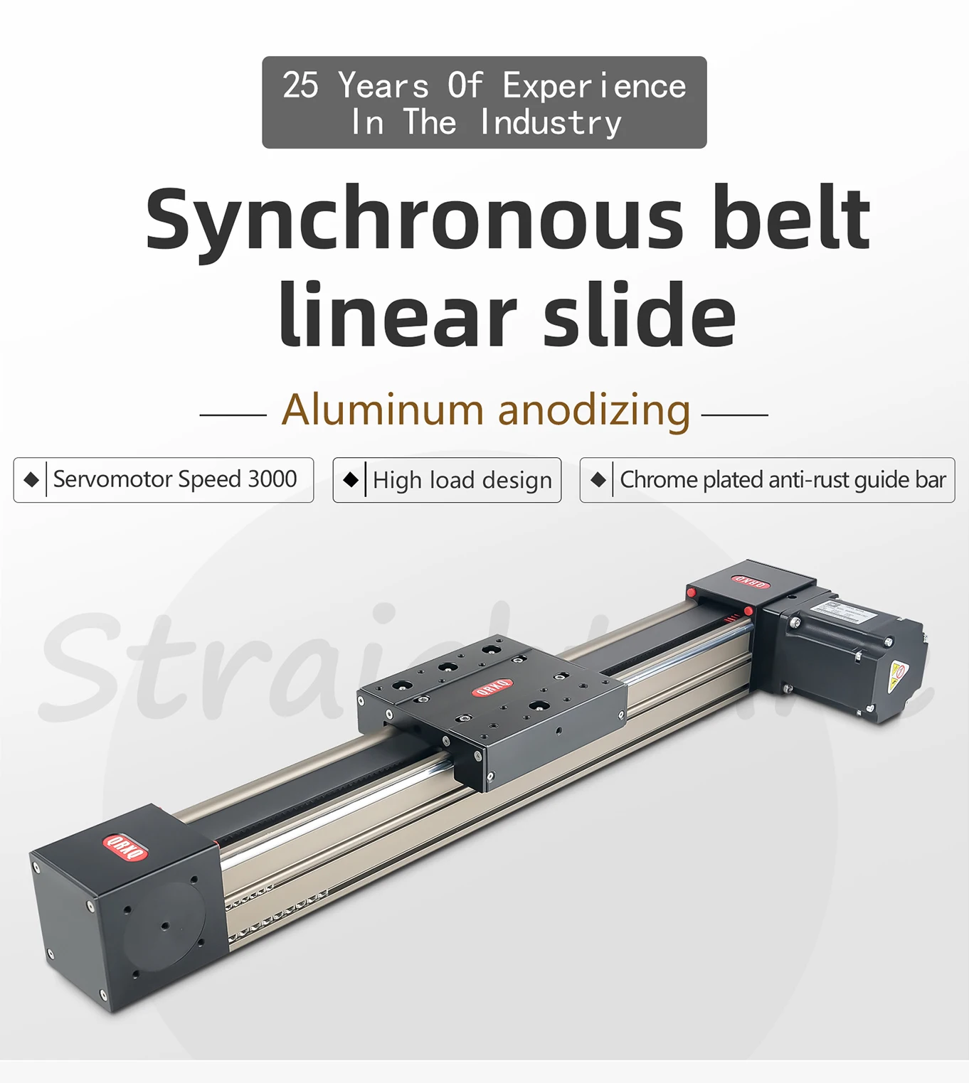 QRXQ RXP-80 Rail Synchronous Belt Linear Module High Precision Customizable Length Low Noise Including Stepper/servo Motor