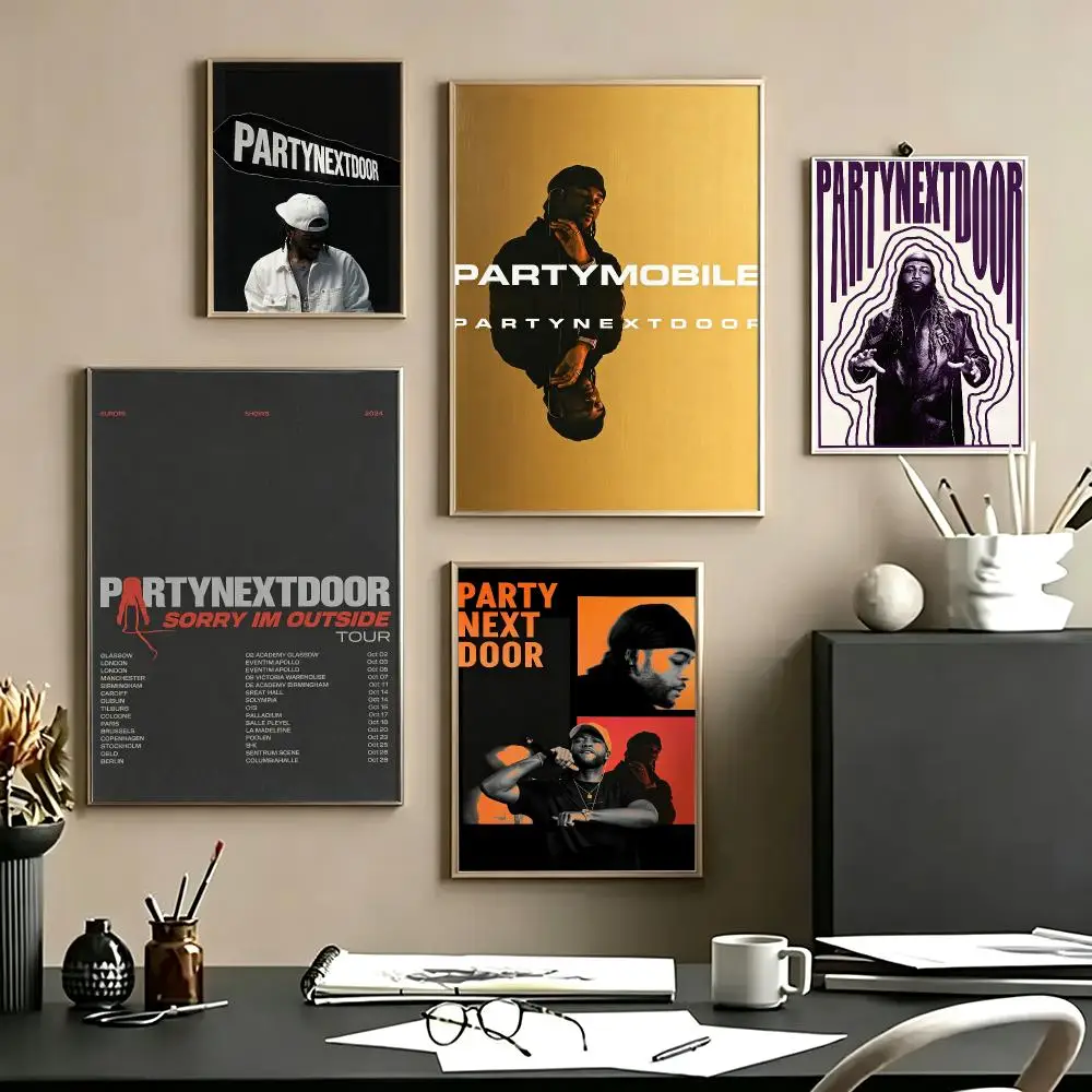 music PartyNextDoor Poster Poster HD Self Adhesive Waterproof Art Print Wall Decor for Bedroom Living Room Home Gift