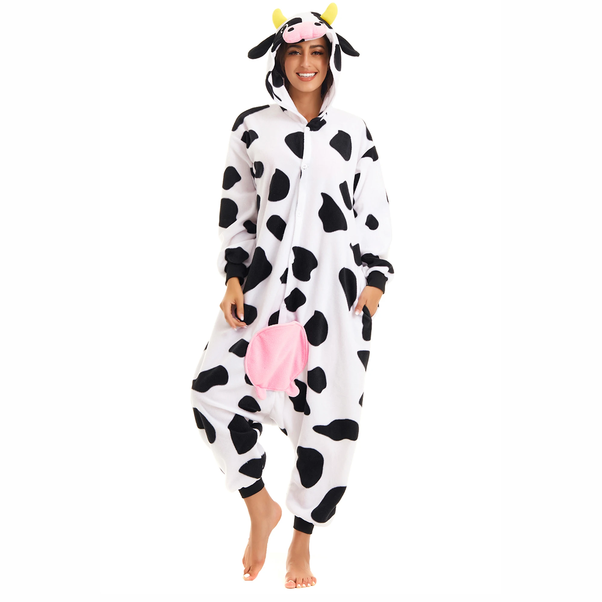 CANASOUR Animal Pajamas One-Piece Homewear For Adults Men and Women Hooded pijama Halloween Christmas Cosplay Fantastic Costumes