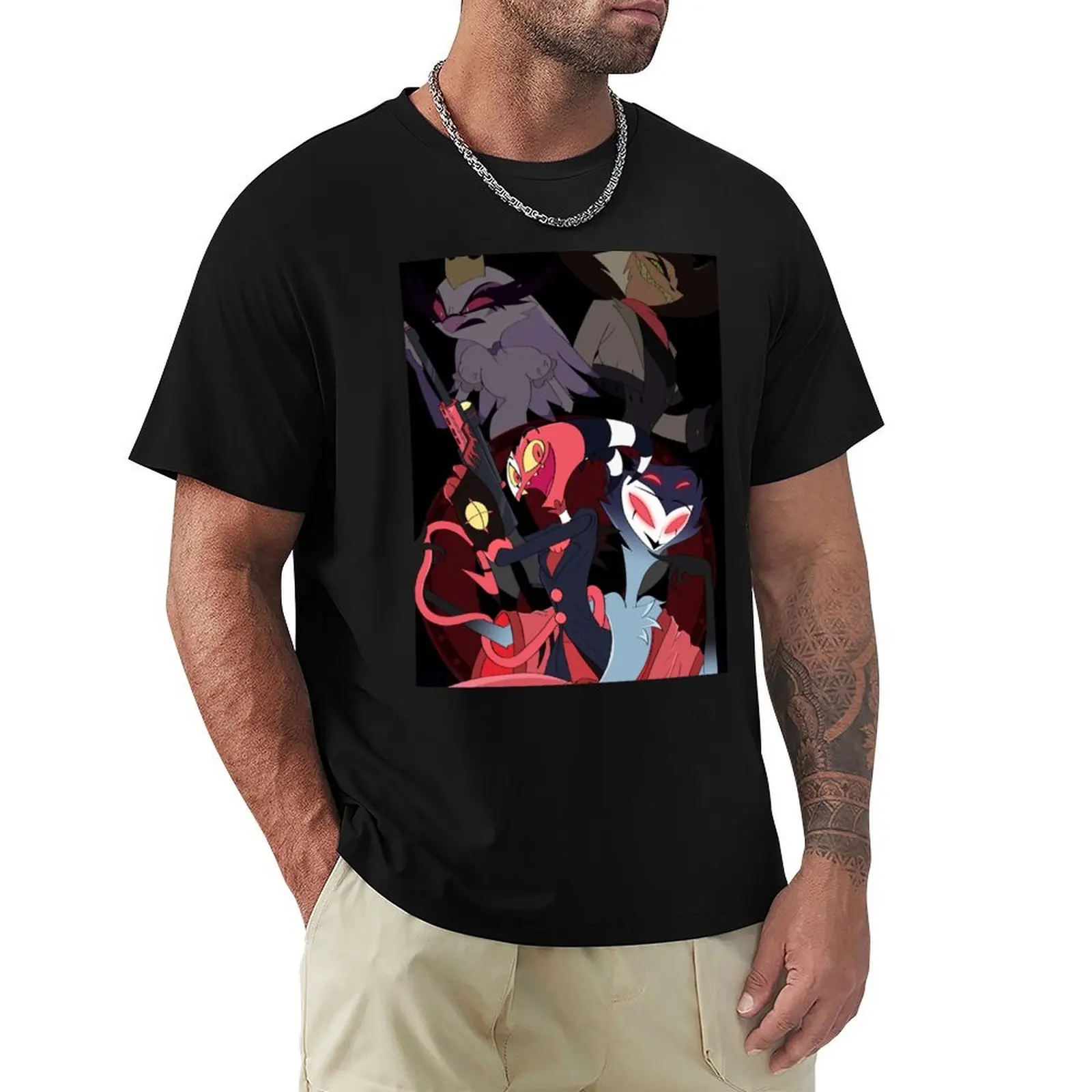 Blitzo and Stolas T-Shirt Big and Tall Casual T-Shirt