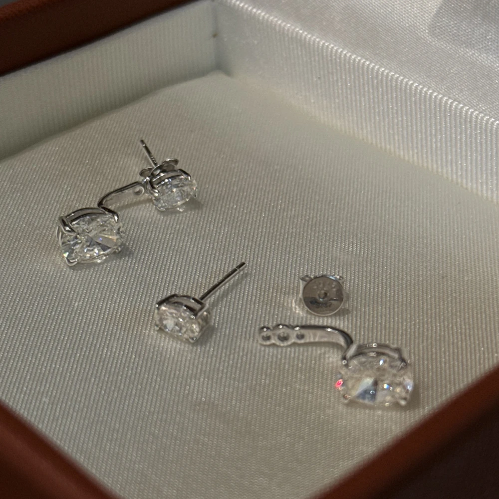 Thumbnail 4 - #2 Trending Moissanite Stud Earrings Right Now