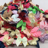 100pcs 25mm Mixed Satin Ribbon Bows Tie Small Bows Flower Hand Bow for DIY Christmas Wedding Party Decor Crafts Accessories