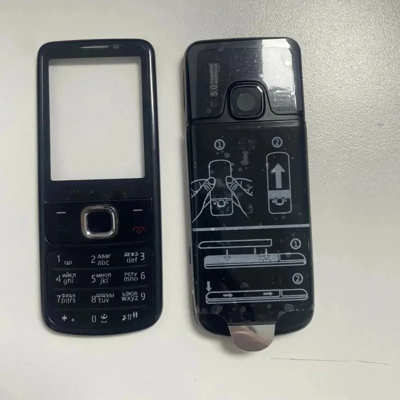

Full Housing For Nokia 6700 6700C phone Front Middle Frame Back Cover Case Classic With English&Russia Keypad