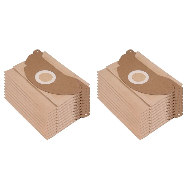 【Home-Appliances】20 Paper Vacuum Cleaner Bags For Karcher 6.904-322.0 MV2 WD2 A2003 A2004 Compatible Vacuum Dust Bags