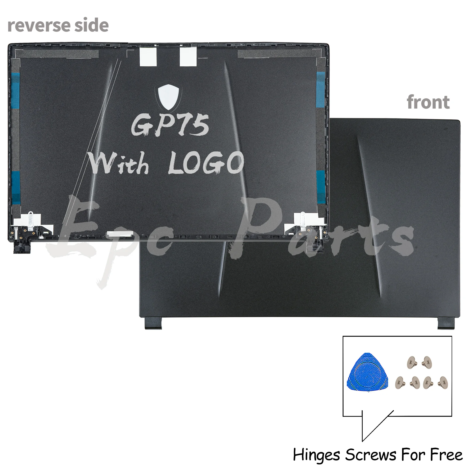 Imagem -02 - Metal Lcd Tampa Traseira Dobradiças de Moldura Reparo Inferior Palmrest Peças Epc para Gp75 Leopard 9sc 9sd 9se 9sf Ms17e2 17e5 17e7 173