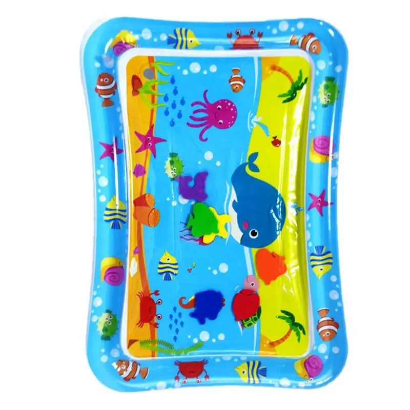 

Kids Inflatable Water Mat Water Pad Sensory Toy Tummy Mats Promote Development Activity Center Mat 50 X 70Cm Motor Skill Toys