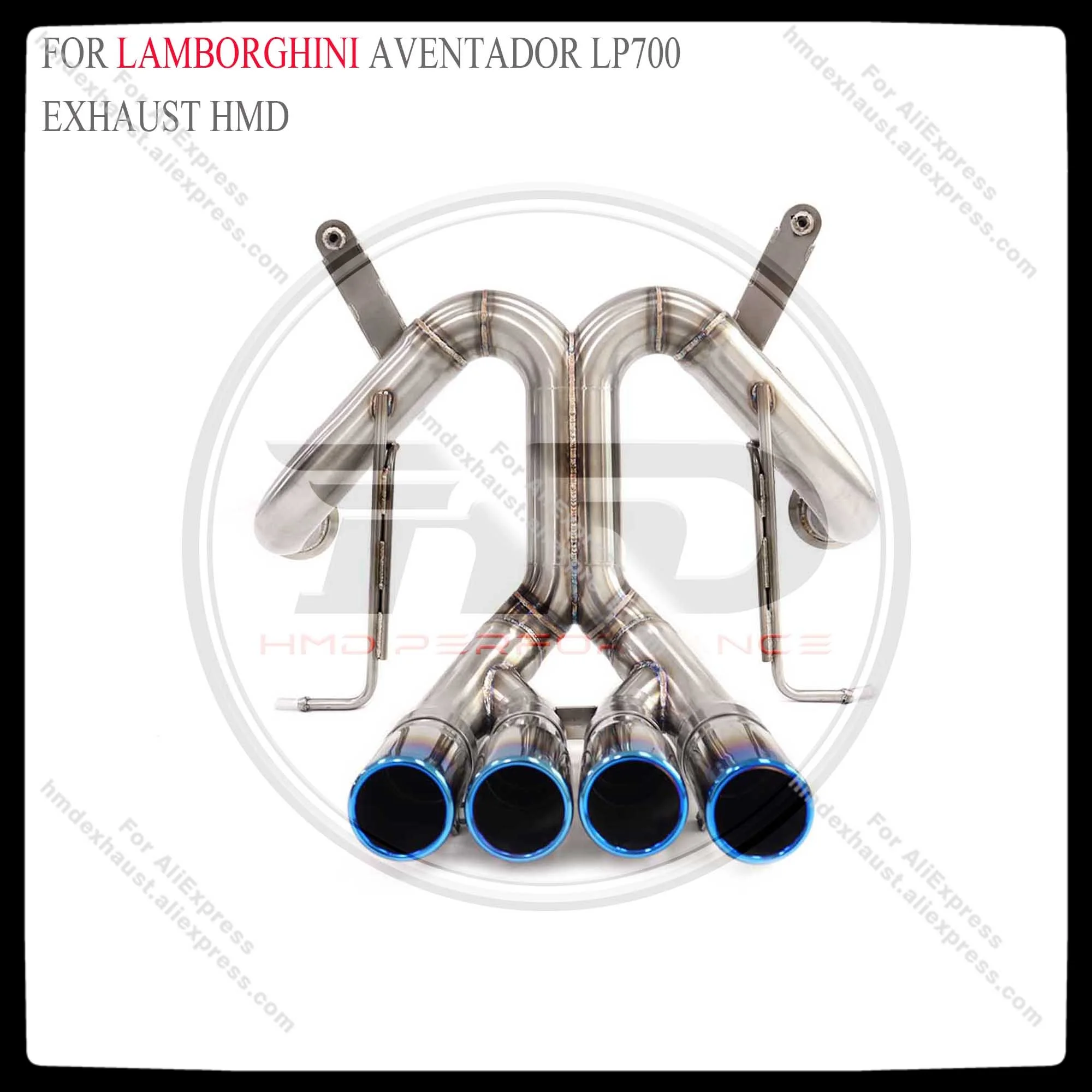 HMD Stainless steel Exhaust Performance Catback for Lamborghini Aventador LP700-4 6.5 V12 2016-2021 without Valve Muffler