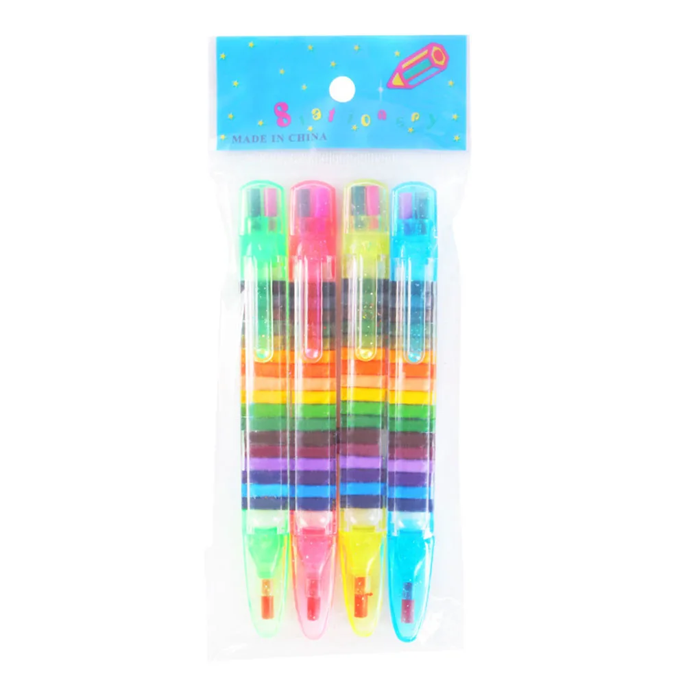 

12 PCS Painted Crayons Glitter Painting Pen Coloring Pens Washable Drawing for Bulk