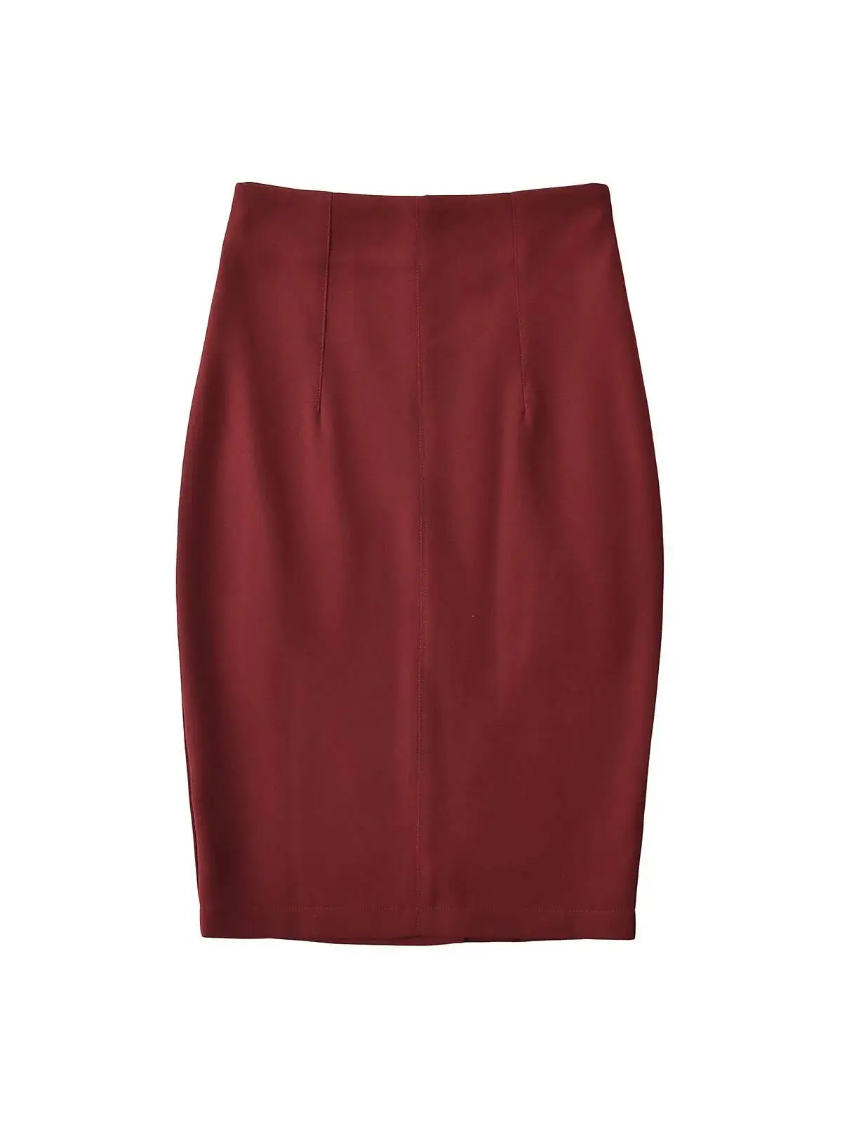2026 Autumn/winter New High Waisted Slit Mid Length Skirt Women Spicy Girl Loose Slim Casual Versatile A-line Skirt NMUO