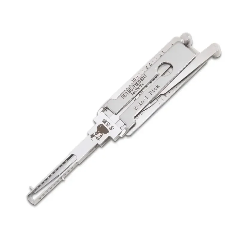 Lishi Pick Car Lock Opening Tool Turbo Decoder Lishi HU198 for 2017 Steel Material Locksmith Supplies view 2