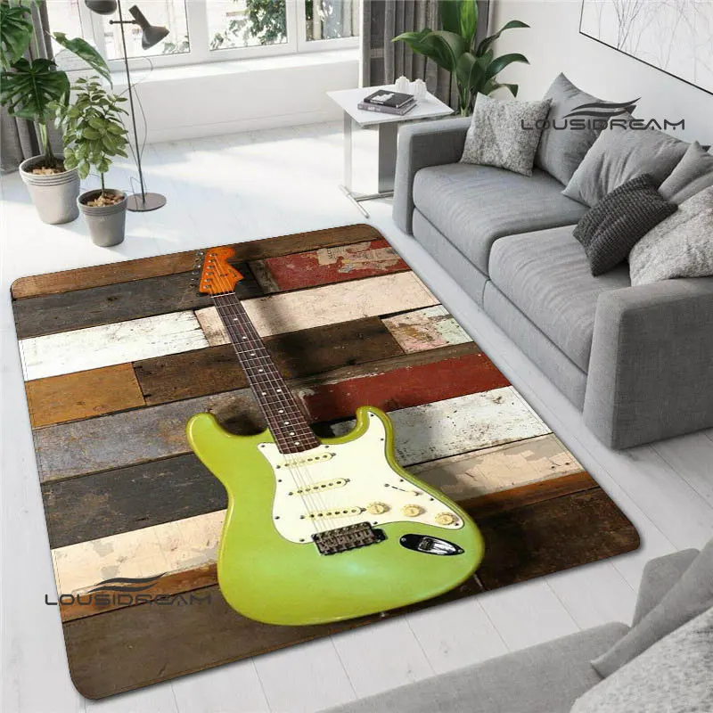 Fender Guitar Logo Print Carpet Fashion Carpet Living Room Bedroom Decoracion Carpet Art Decorations Anime Rug Birthday Gift