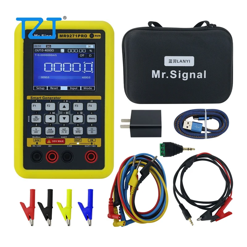 TZT MR9271PRO Multifunctional Signal Generator 4-20mA HART Communicator Simplex/Duplex Mode for Modbus Debugging