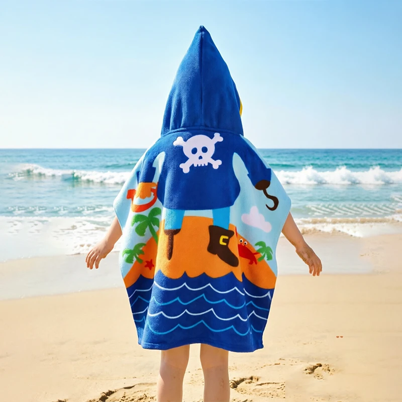 Summer baby and children's bathrobes sports quick drying absorbent wipes portable travel beach towels