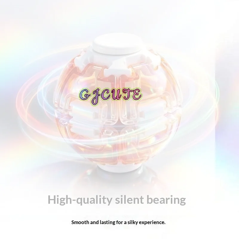 /GJ/Printed Ball Rotating Ball Antistress Fidgets Ornament Desk Accessories Funny Stress Releaisng Ball Press To Rotate Gifts 3