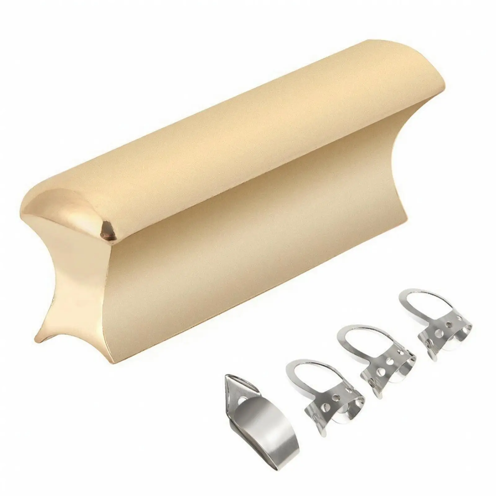 Hawaiian Guitar Tone Bar Precision Control Tone Bar with Finger Picks and Thumb Pick Polished Guitar Slide with Finger Picks for