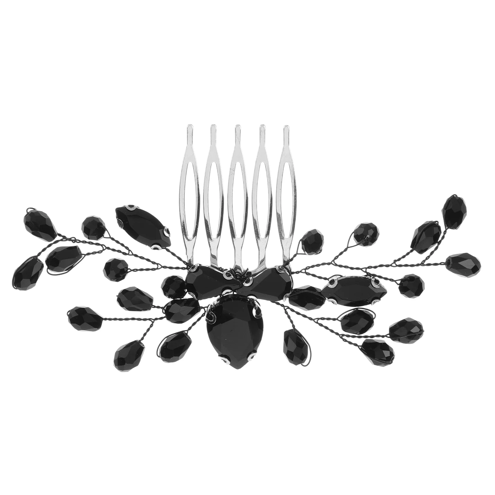 

Hair Accessories for Girls Wedding Bridal Party Decorations Bride Accessory Clips Black Decorative Mother