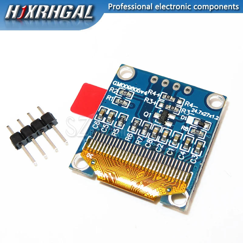 Módulo de exibição oled branco serial iic de 0.96 polegadas 128x64 i2c ssd1306 12864 placa de tela lcd gnd vcc scl sda 0.96