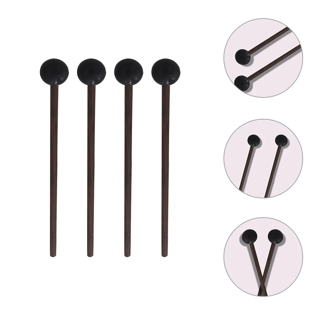 ไม้ตีกลองแบบกลวง 2 คู่ ด้ามไม้แบบมืออาชีพ สำหรับกลองลิ้น มาริมบา ไซโลโฟน อุปกรณ์เสริมเครื่องดนตรีประเภทเพอร์คัชชัน