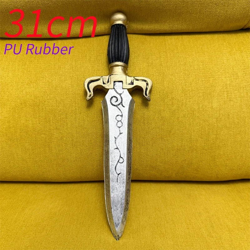 Espada de Chevalier de poignard de Type 1:1, accessoire de Cosplay de film, arme Ninjas, cadeau de jeu de rôle d'halloween, sécurité en caoutchouc PU