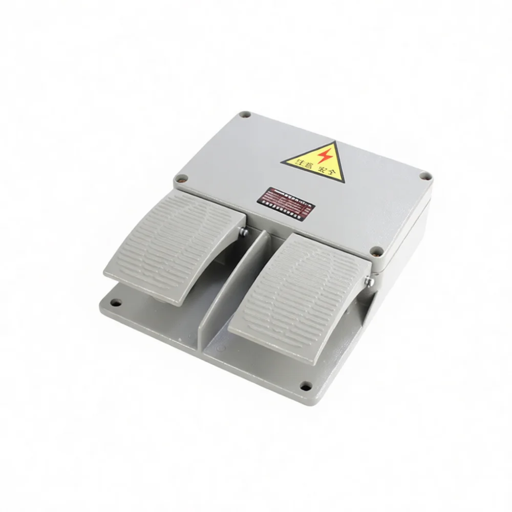 Electric Treadle Foot Pedal Switch For Machine Tool Operation Industrial Control Tool FS201 Durable Solid Metal Design