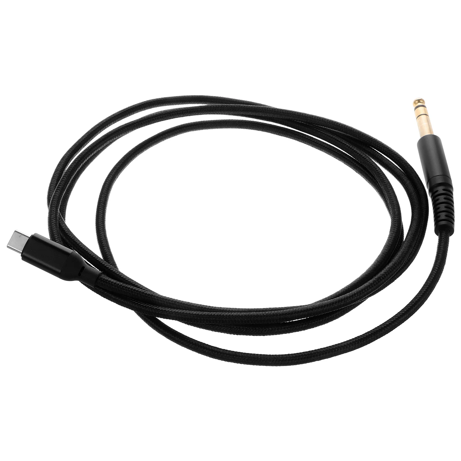 

USB Type-C to 6.35mm Audio Cable with Built-in Digital Chip Clear Sound for Electric Guitar Instrument Amp Trs Stereo Output